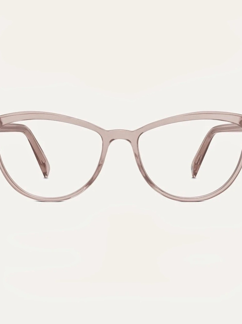 Warby Parker Louise Clear Rose Water Glasses